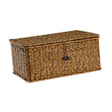 Maxbell Storage Basket with Lid Shelf Basket Storage for Kitchen Nursery Living Room 36 cmx23 cmx16 cm