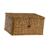 Maxbell Storage Basket with Lid Shelf Basket Storage for Kitchen Nursery Living Room 29 cmx21 cmx15 cm