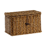 Maxbell Storage Basket with Lid Shelf Basket Storage for Kitchen Nursery Living Room 24 cmx14 cmx14 cm