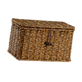 Maxbell Storage Basket with Lid Shelf Basket Storage for Kitchen Nursery Living Room 24 cmx14 cmx14 cm