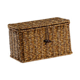 Maxbell Storage Basket with Lid Shelf Basket Storage for Kitchen Nursery Living Room 24 cmx14 cmx14 cm