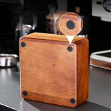 Maxbell Coffee Portafilter Holder Wooden Organizer Bar Espresso Tamping Station 58mm