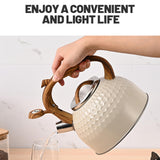 Maxbell 2.5 Liters Whistling Tea Kettle Stylish Loud Whistling Sound Stainless Steel