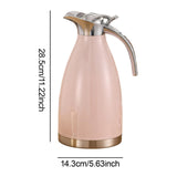 Maxbell 2L Stainless Steel Vacuum Thermal Coffee Carafe for Restaurants Multipurpose Pink