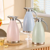 Maxbell 2L Stainless Steel Vacuum Thermal Coffee Carafe for Restaurants Multipurpose Pink