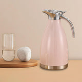 Maxbell 2L Stainless Steel Vacuum Thermal Coffee Carafe for Restaurants Multipurpose Pink