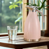 Maxbell 2L Stainless Steel Vacuum Thermal Coffee Carafe for Restaurants Multipurpose Pink