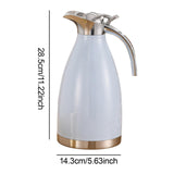 Maxbell 2L Stainless Steel Vacuum Thermal Coffee Carafe for Restaurants Multipurpose Light Blue