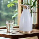 Maxbell 2L Stainless Steel Vacuum Thermal Coffee Carafe for Restaurants Multipurpose Light Blue