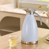 Maxbell 2L Stainless Steel Vacuum Thermal Coffee Carafe for Restaurants Multipurpose Light Blue