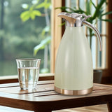 Maxbell 2L Stainless Steel Vacuum Thermal Coffee Carafe for Restaurants Multipurpose Light Green