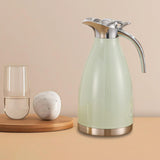Maxbell 2L Stainless Steel Vacuum Thermal Coffee Carafe for Restaurants Multipurpose Light Green