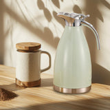 Maxbell 2L Stainless Steel Vacuum Thermal Coffee Carafe for Restaurants Multipurpose Light Green