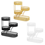 Maxbell Mesh Fruit Bowl Multiuse Bedroom for Skincare Bread Snacks Fruits Vegetables gold
