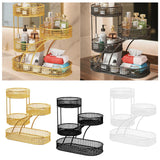 Maxbell Mesh Fruit Bowl Multiuse Bedroom for Skincare Bread Snacks Fruits Vegetables gold