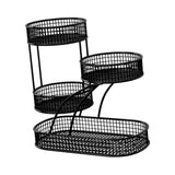 Maxbell Mesh Fruit Bowl Multiuse Bedroom for Skincare Bread Snacks Fruits Vegetables black