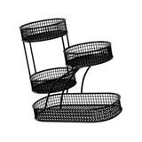 Maxbell Mesh Fruit Bowl Multiuse Bedroom for Skincare Bread Snacks Fruits Vegetables black