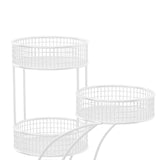 Maxbell Mesh Fruit Bowl Multiuse Bedroom for Skincare Bread Snacks Fruits Vegetables white