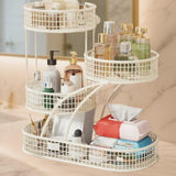 Maxbell Mesh Fruit Bowl Multiuse Bedroom for Skincare Bread Snacks Fruits Vegetables white