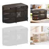 Maxbell Food Cover BBQ Large Sturdy Camping Foldable Fruit Cover Kitchen Screen Tent White