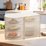 Maxbell Food Cover BBQ Large Sturdy Camping Foldable Fruit Cover Kitchen Screen Tent White