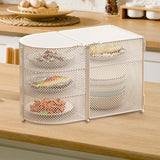 Maxbell Food Cover BBQ Large Sturdy Camping Foldable Fruit Cover Kitchen Screen Tent White