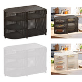 Maxbell Food Cover BBQ Large Sturdy Camping Foldable Fruit Cover Kitchen Screen Tent White