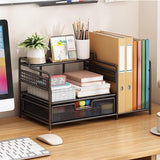 Maxbell Desktop Organizer Simple Mesh File Holder for Dorm Room Countertop Apartment Black