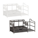 Maxbell Desktop Organizer Simple Mesh File Holder for Dorm Room Countertop Apartment Black