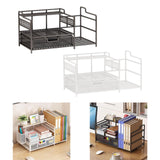 Maxbell Desktop Organizer Simple Mesh File Holder for Dorm Room Countertop Apartment Black