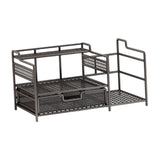 Maxbell Desktop Organizer Simple Mesh File Holder for Dorm Room Countertop Apartment Black