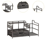 Maxbell Desktop Organizer Simple Mesh File Holder for Dorm Room Countertop Apartment Black