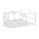 Maxbell Desktop Organizer Simple Mesh File Holder for Dorm Room Countertop Apartment White