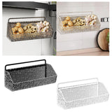 Maxbell Hanging Kitchen Basket Farmhouse Food Storage for Laundry Kitchen Home Decor Clear