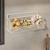 Maxbell Hanging Kitchen Basket Farmhouse Food Storage for Laundry Kitchen Home Decor Clear