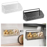 Maxbell Hanging Kitchen Basket Farmhouse Food Storage for Laundry Kitchen Home Decor Clear