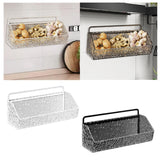 Maxbell Hanging Kitchen Basket Farmhouse Food Storage for Laundry Kitchen Home Decor Clear