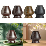 Maxbell Porcelain Chasen Holder Chasen Stand Tea Whisk Holder for Office Dining Room Red Copper