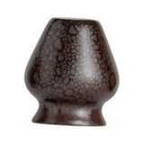 Maxbell Porcelain Chasen Holder Chasen Stand Tea Whisk Holder for Office Dining Room Brown Black