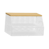 Maxbell Food Cover BBQ Cover Outside Plate Serving Cover for Garden Table Restaurant White 52cmx31cmx27cm