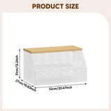 Maxbell Food Cover BBQ Cover Outside Plate Serving Cover for Garden Table Restaurant White 52cmx31cmx27cm