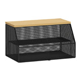 Maxbell Food Cover BBQ Cover Outside Plate Serving Cover for Garden Table Restaurant Black 52cmx31cmx27cm
