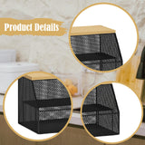 Maxbell Food Cover BBQ Cover Outside Plate Serving Cover for Garden Table Restaurant Black 52cmx31cmx27cm