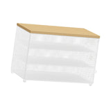 Maxbell Food Cover BBQ Cover Outside Plate Serving Cover for Garden Table Restaurant White 48cmx26cmx31cm