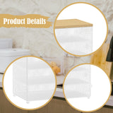Maxbell Food Cover BBQ Cover Outside Plate Serving Cover for Garden Table Restaurant White 48cmx26cmx31cm