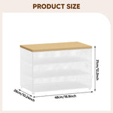 Maxbell Food Cover BBQ Cover Outside Plate Serving Cover for Garden Table Restaurant White 48cmx26cmx31cm
