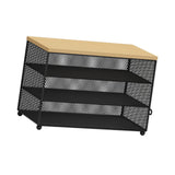 Maxbell Food Cover BBQ Cover Outside Plate Serving Cover for Garden Table Restaurant Black 48cmx26cmx31cm