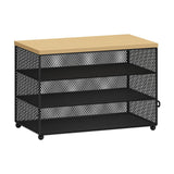 Maxbell Food Cover BBQ Cover Outside Plate Serving Cover for Garden Table Restaurant Black 48cmx26cmx31cm