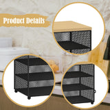 Maxbell Food Cover BBQ Cover Outside Plate Serving Cover for Garden Table Restaurant Black 48cmx26cmx31cm