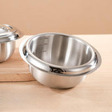Maxbell Stainless Steel Mixing Bowl Portable Soup Bowl for Kitchen Restaurant Baking Only Bowl